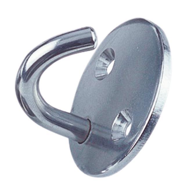 ROUND HOOK PLATE - STAINLESS STEEL A4