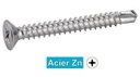 [DIN 7504 O] VIS AUTOPERCEUSES TETE FRAISEE PHILLIPS - ACIER ZN (SIMILAR ISO 15482)