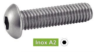 METALLSCHRAUBEN MIT INNENSECHSKANT - EDELSTAHL A2