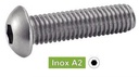 METALLSCHRAUBEN MIT INNENSECHSKANT - EDELSTAHL A2