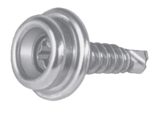 DURABLE-DOT STUD WITH SELF DRILLING SCREW - STAINLESS STEEL A2/BRASS