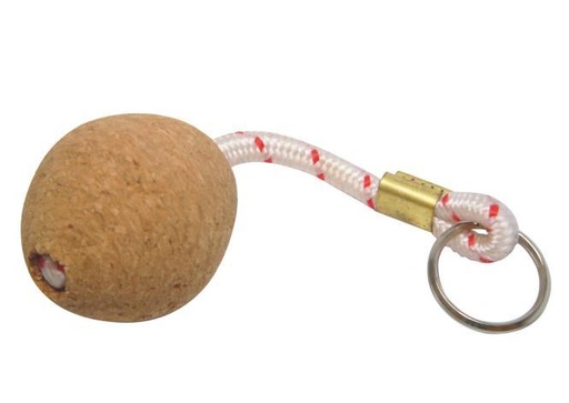 [8140933000] CIONDOLO CHIAVE A FORMA DI SFERA DI SUGHERO -