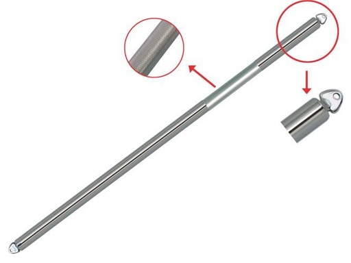 ADJUSTABLE BIMINI POLE - STAINLESS STEEL A2