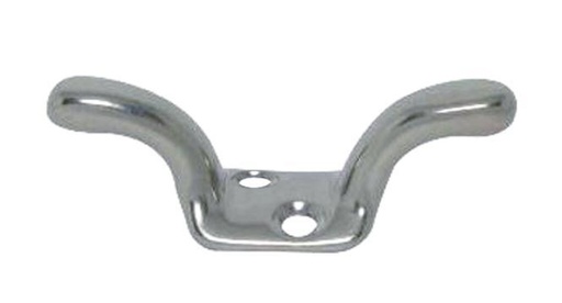 [814137459] CORNAMUSA PARA ASTA DE BANDERA CON PLACA CURVA - ACERO INOXIDABLE A4
