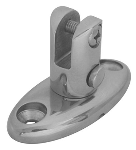 [814166475 35] PLATINE DE CAPOTE, CHAPE À TOURNANTE ET AMOVIBLE - INOX A4
