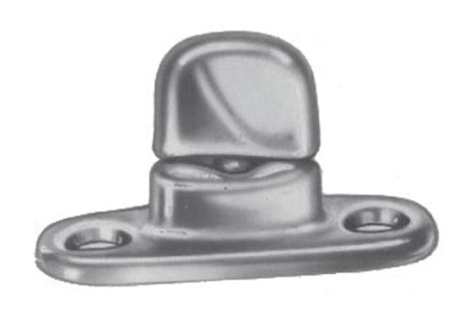 DOT-COMMON-SENSE TURN BUTTON FOR SCREW FIXING - BRASS | MPI-INOX
