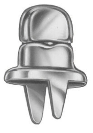 PULSANTE DI SVOLTA DOT-COMMON-SENSE PER TESSUTI - OTTONE