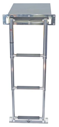  SCALETTA DA BAGNO TELESCOPICA IN SCATOLA - ACCIAIO INOX A4/PLASTICA