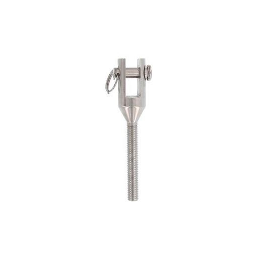 FORK WITH RIGHT THREAD, MACHINED - STAINLESS STEEL A4