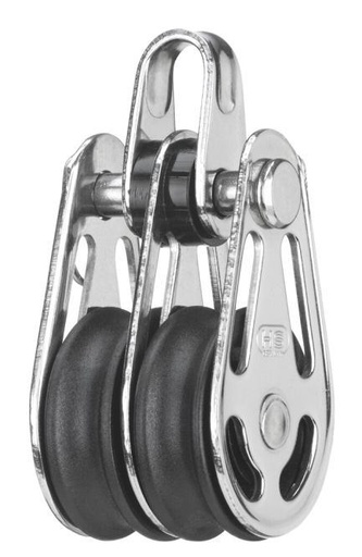BLOCCO SPRENGER DA 6 MM CON CUSCINETTO SCORREVOLE - ACCIAIO INOX A2/PLASTICA