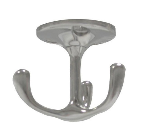 [814665457] GANCHO GIRATORIO TRIPLE PARA ABRIGOS - ACERO INOXIDABLE A4