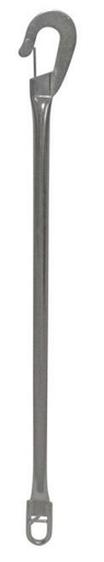 BUOY HOOK WITH SAFETY LOCK - STAINLESS STEEL A4