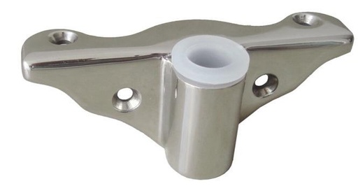 [8147134] ATTACCO PER SCALMO CON STAFFA ANGOLATA - ACCIAIO INOX A4