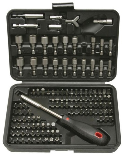 [81473310122] BOÎTE D'EMBOUTS 1/4" 122PCS. - CHROME