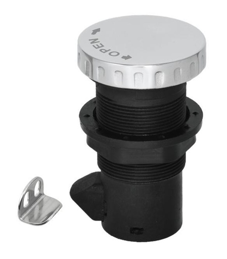 [814741236R] DRUCKKNOPFSCHLOSS - EDELSTAHL A4/NYLON