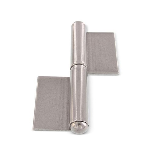 CERNIERA A SALDARE, 2 PARTI CON FOGLIE LUNGHE - ACCIAIO INOX A2