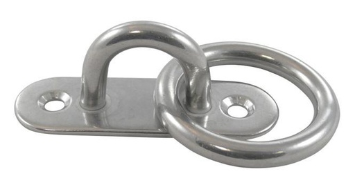 OJAL OVALADO CON ANILLO - ACERO INOXIDABLE A2