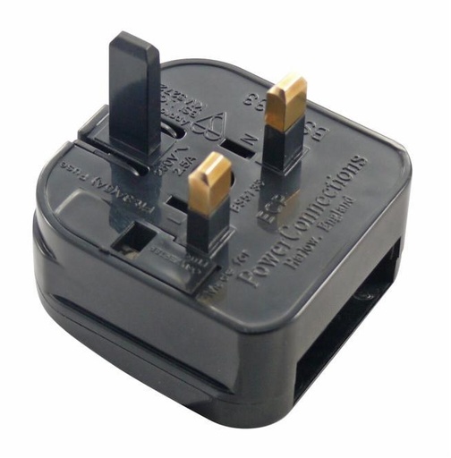 [814831ADAPTER-UK]  ENCHUFE ADAPTADOR DE 3 POLOS DEL REINO UNIDO - 
