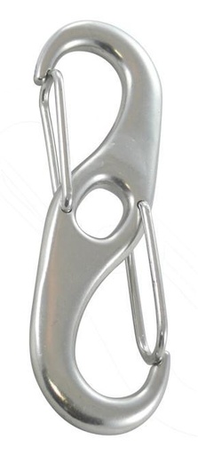 GANCHO DE RESORTE DOBLE - ACERO INOXIDABLE A4