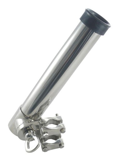 [8148614285] PORTACANNA DA PESCA REGOLABILE PER ROTAIA - ACCIAIO INOX A4