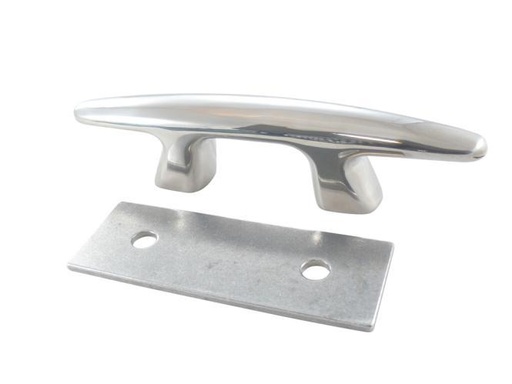 CLEAT WITH INTERNAL THREAD AND ALU COUNTERPLATE - STAINLESS STEEL A4