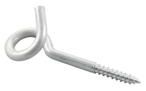 [8148702088] UNCINO ARRICCIATO CON FILO DI LEGNO - ACCIAIO INOX A2