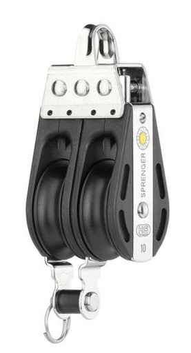 POULIE À FRICTION SPRENGER POULIE À S 10MM - INOX A2/PLASTIQUE