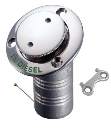 HOSE DECK FILL POP-UP WITH KEY, 30° - STAINLESS STEEL A4