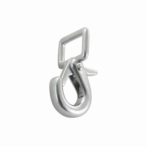 [814902462] STRAP HOOK WITH SAFETY SNAP - STAINLESS STEEL A4