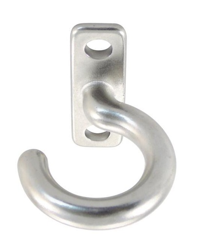 [814901458] CEILING HOOK WITH GROUND PLATE - STAINLESS STEEL A4