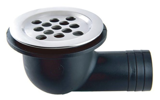 [814914438] SCARICO DELL'ACQUA CON ATTACCO PER TUBO FLESSIBILE - ACCIAIO INOX A4/NYLON