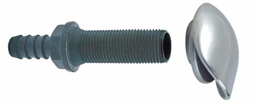 SCARICO DELL'ACQUA CON TAPPO IN ACCIAIO INOX - ACCIAIO INOX A4/NYLON