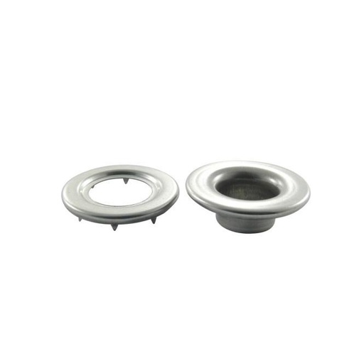 SYSTÈME DOT ŒILLET ET CONTRE-PLAQUE DENTÉ NO.1 - INOX A2