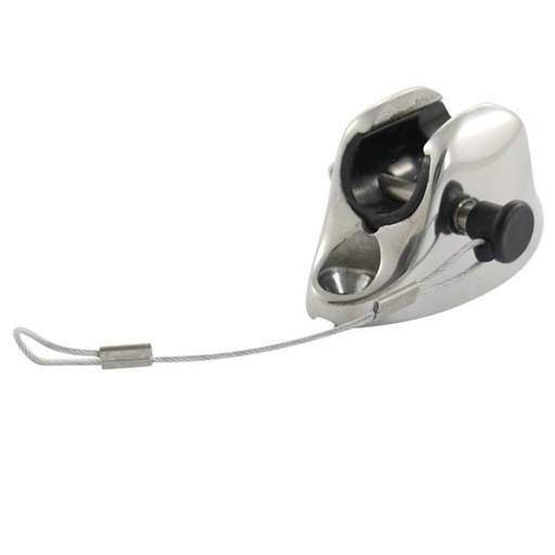 [814990460] CERNIERA PER PONTE PER GIUNTO SFERICO, BASE PIATTA - ACCIAIO INOX A4/PLASTICA