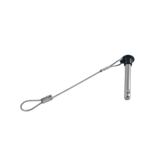 [814992448 40] PERNO DI COLLEGAMENTO CON FILO DI SICUREZZA - ACCIAIO INOX A4/PLASTICA
