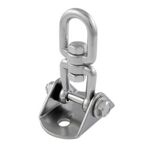 [815052408] PIASTRA DI BASE CON GRILLO GIREVOLE, SERIE MT - ACCIAIO INOX A4/PA