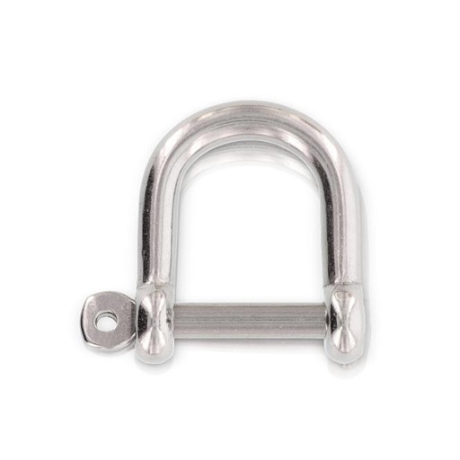 D-SHACKLE, WIDE WITH CAPTIVE PIN - STAINLESS STEEL A4