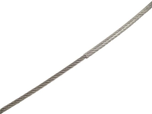 CAVO METALLICO 7X19 SZ RIVESTITO IN PVC TRASPARENTE - ACCIAIO INOX A4/PVC