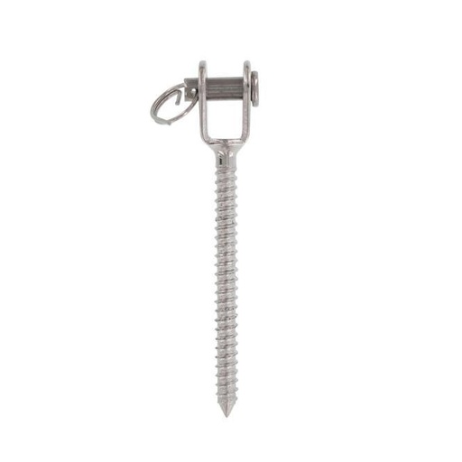 FORK WITH WOOD THREAD - STAINLESS STEEL A4
