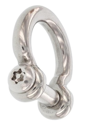 RUNDSCHÄKEL "SECUR", GESCHWEIFT MIT TX20+PIN - EDELSTAHL A4