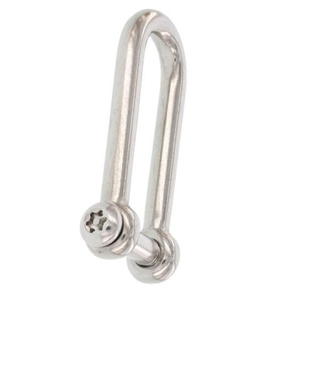 RUNDSCHÄKEL "SECUR", LANG, MIT TX20+PIN - EDELSTAHL A4