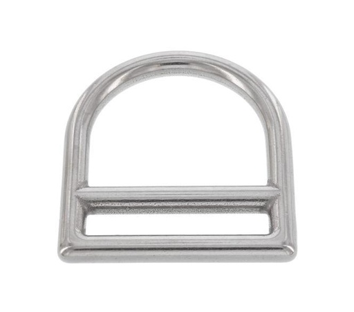 [815230244] ANILLO D CON DOBLE BARRA - ACERO INOXIDABLE A2