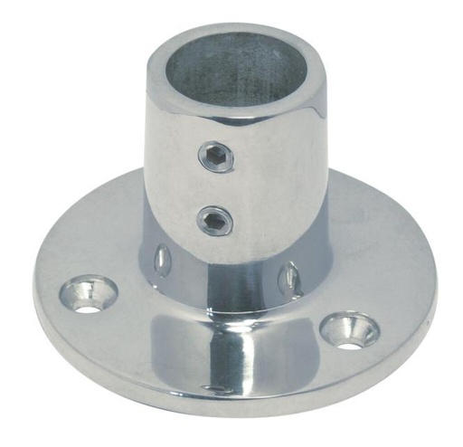  ROUND RAIL BASE, 90° - STAINLESS STEEL A4