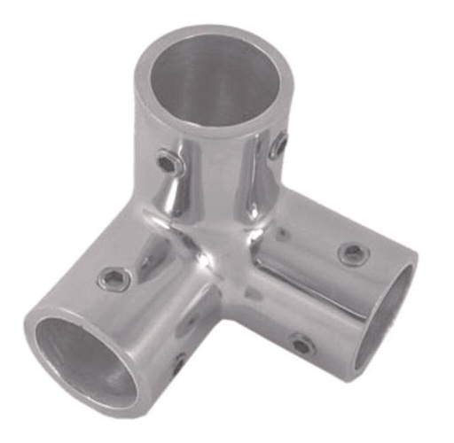  RACCORDO ANGOLARE A 3 VIE - ACCIAIO INOX A4