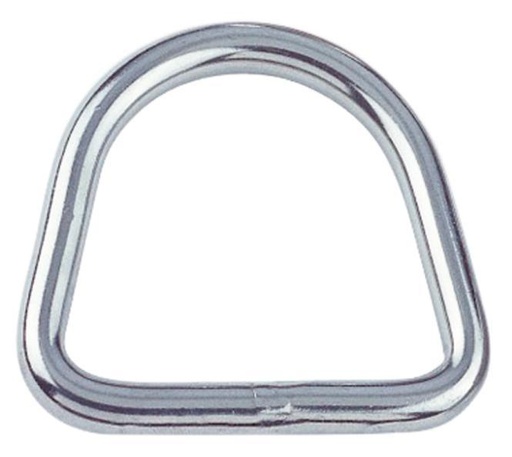ANILLO EN D - ACERO INOXIDABLE A4