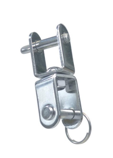 WIRBELSCHÄKEL FLACH GABEL-GABEL - EDELSTAHL A2
