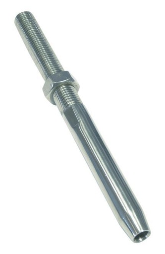 TERMINAL WITH LEFT THREAD - STAINLESS STEEL A4