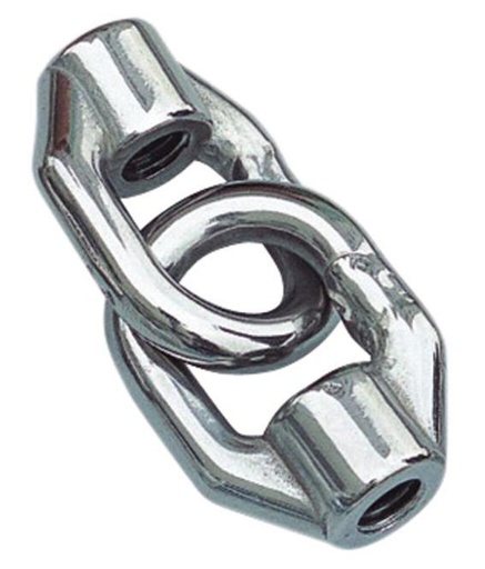 TUERCA DE OJO DOBLE LARGA - ACERO INOXIDABLE A4