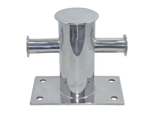 [85572200] BITTE D'AMARRAGE AVEC CONTRE-PLAQUE - INOX A2