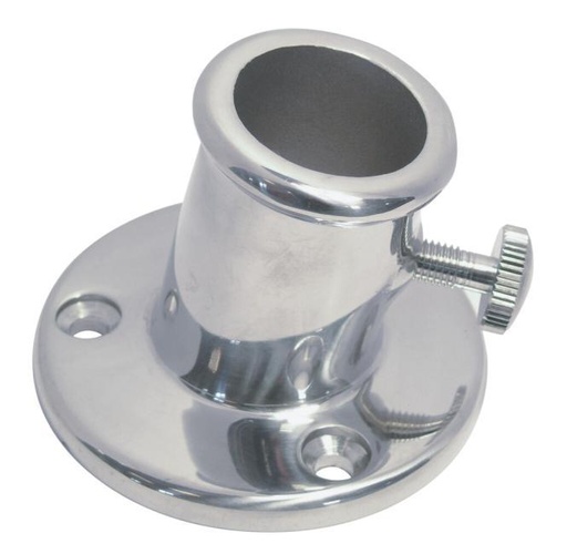 [8586426] ATTACCO PER ASTA BANDIERA, 80° - ACCIAIO INOX A4